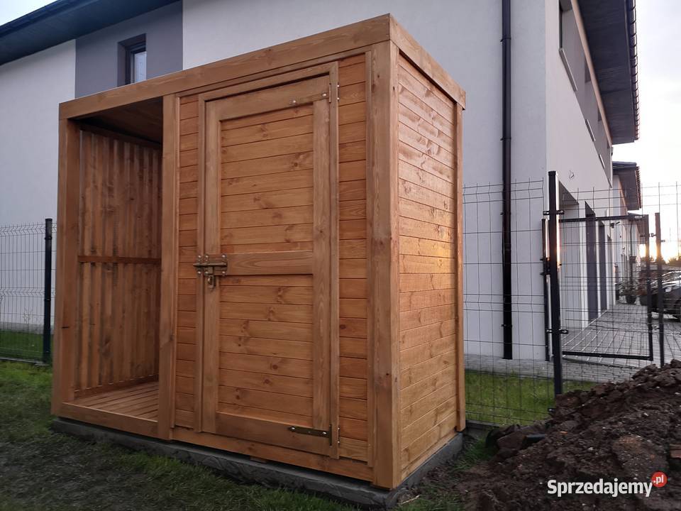 Drewutnia z domkiem narzędziowym domek ogrodowy śląskie Kalety