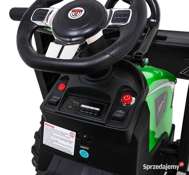 Autko na akumulator TRAKTOR Z PRZYCZEPĄ pojazd