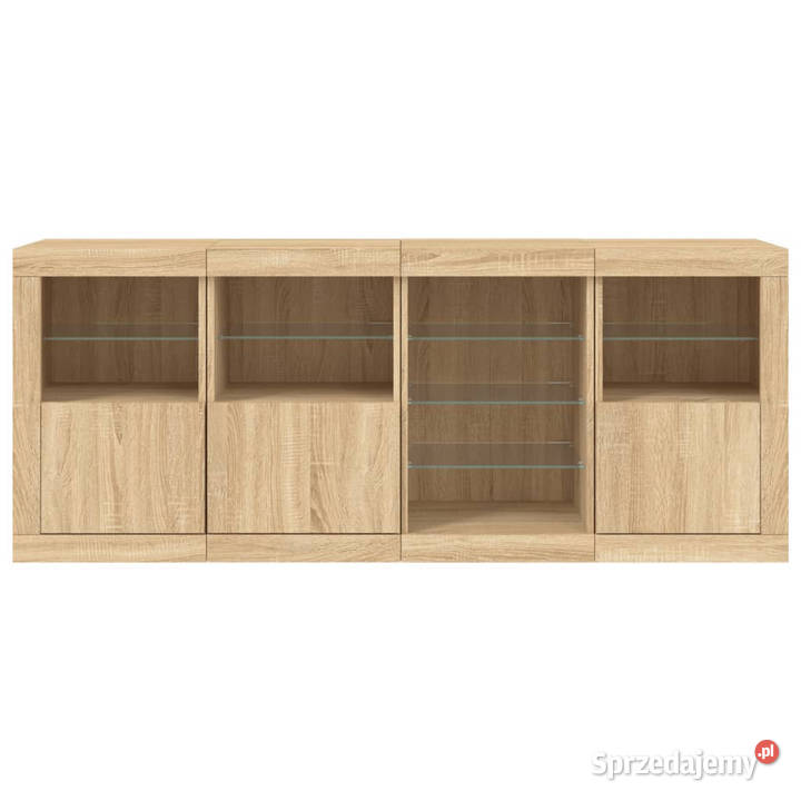 Szafka z oświetleniem LED dąb sonoma 164x37x67 Warszawa