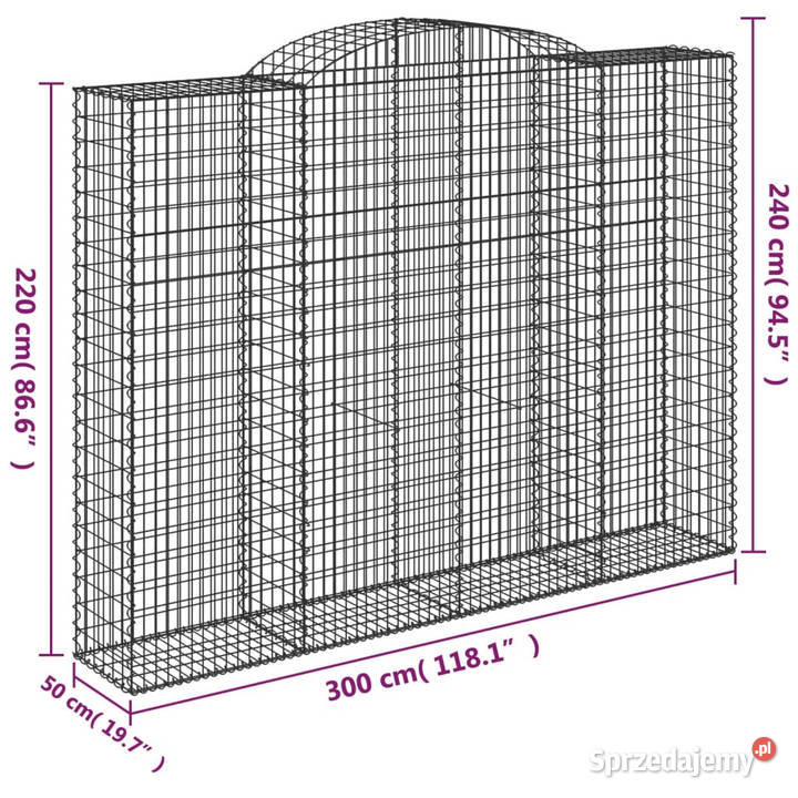 Kosze gabionowe 6 300x50x220240 galwanizowane Warszawa