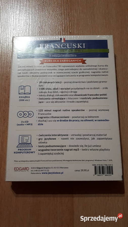 Francuski Kurs podstawowy EDGARD miękka Rybnik
