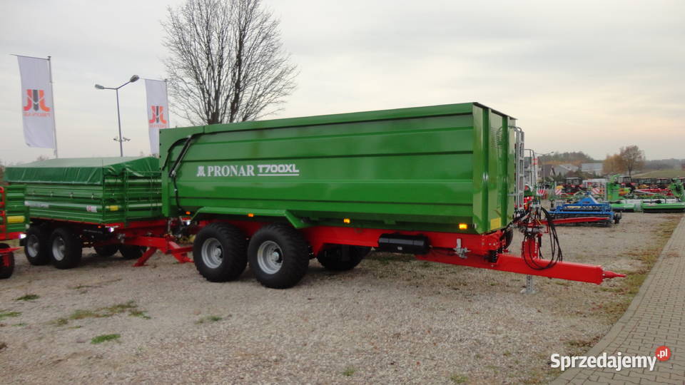 Przyczepa skorupowa rolnicza Pronar T700XL koła Przyczepy rolnicze łódzkie Wieluń