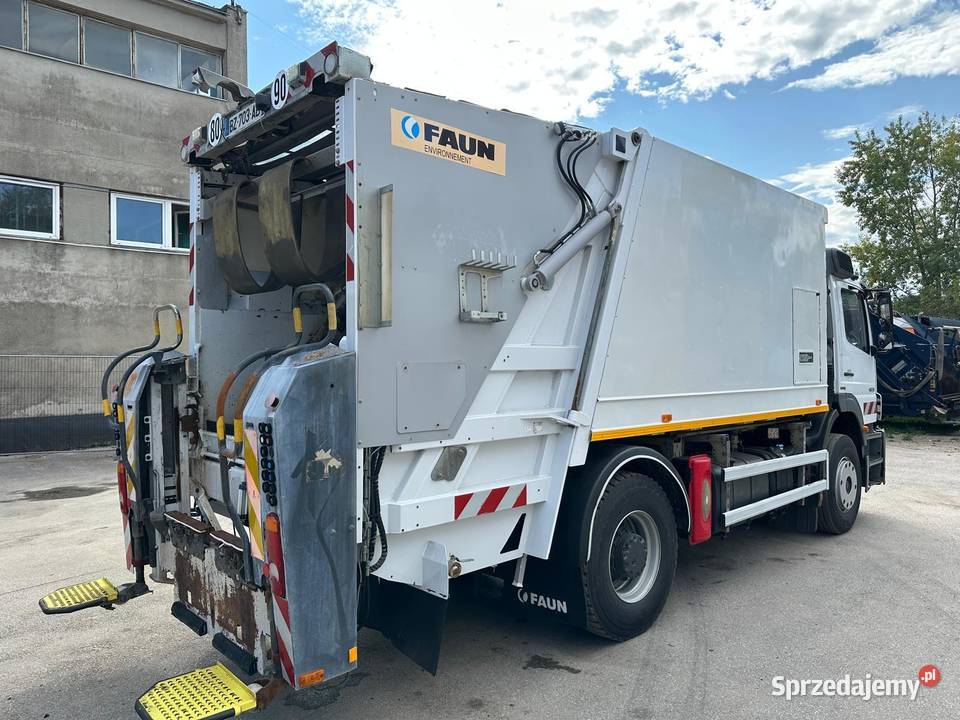 Mercedes Axor 1829 śmieciarka z wagą FAUN 16m3 Nowiny