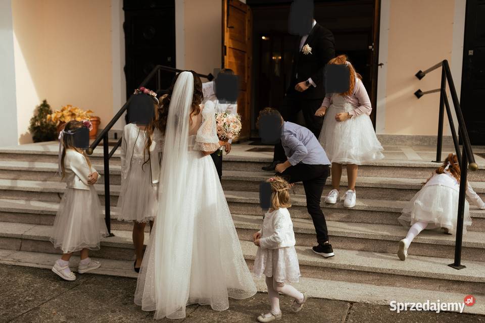 Sprzedam suknie slubną w kolorze śmietankowym Nowy Sącz