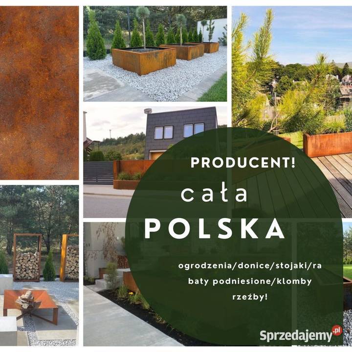 Klomb Donica Podwyższone Rabaty CORTEN POD Toruń