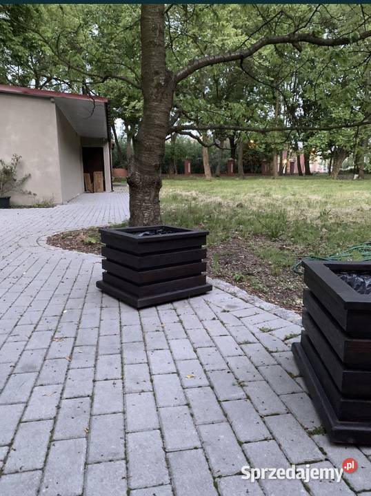 Doniczka ogrodowa donica drewniana Grabów nad Prosną sprzedam