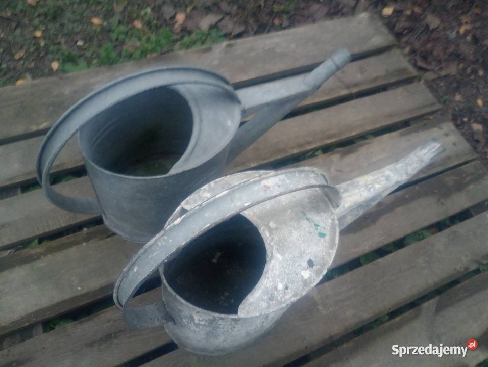 Konewka konew podlewaczka polewaczka PRL ocynk Antyki, Sztuka, Kolekcje Karczmiska Pierwsze