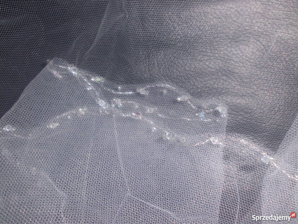 welon zdobiony kryształkami Swarovskiego biały mazowieckie Pruszków