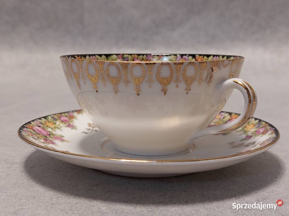 MZ ALTROHLAU Filiżanka Duet Mokka Girlandy Stargard