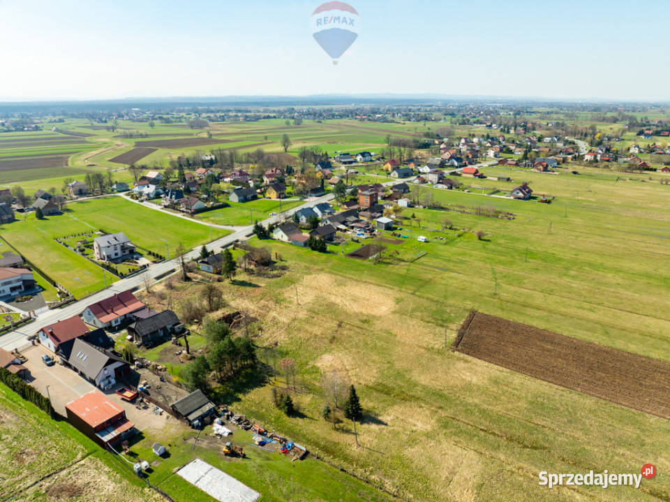 Płaska działka budowlana centrum małopolskie Zabierzów Bocheński
