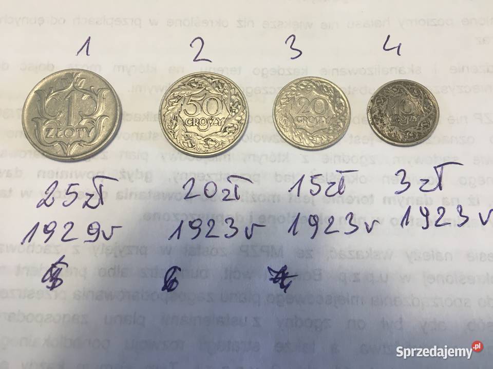 MONETY POLSKIE DO 45 R Numizmatyka opolskie Grodków
