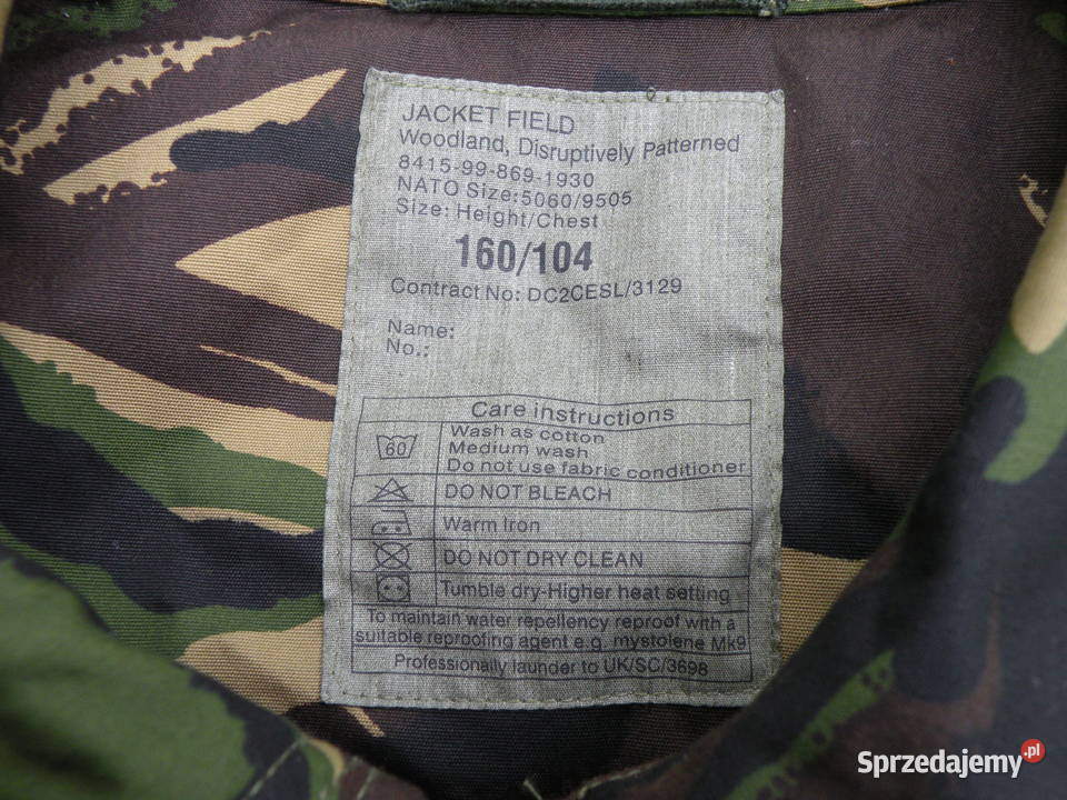 Kurtka smock combat windproof DPM 160104 dolnośląskie