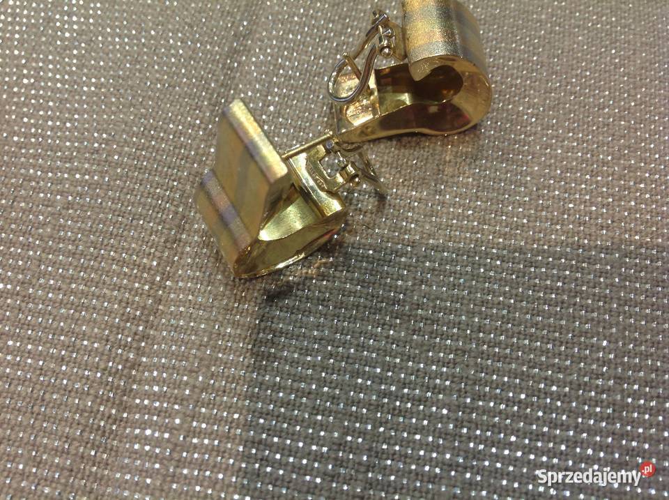 Duże Kolczyki Złote pr 585 Nowa Sól sprzedam