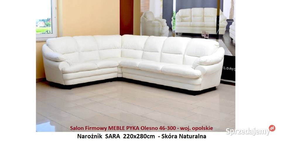Nowy Naroznik SARA o wymiarach 220x280 SKÓRA Narożniki Olesno
