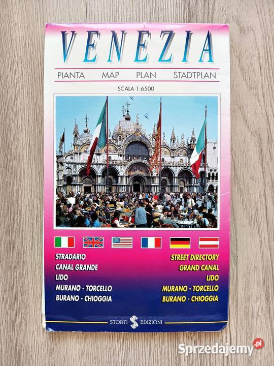 Venezia Wenecja Mapa Plan Miasta Włochy Kraków