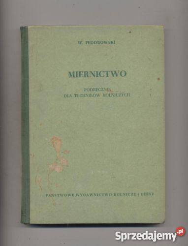 Miernictwo Podręcznik techników rolniczych Szczecin