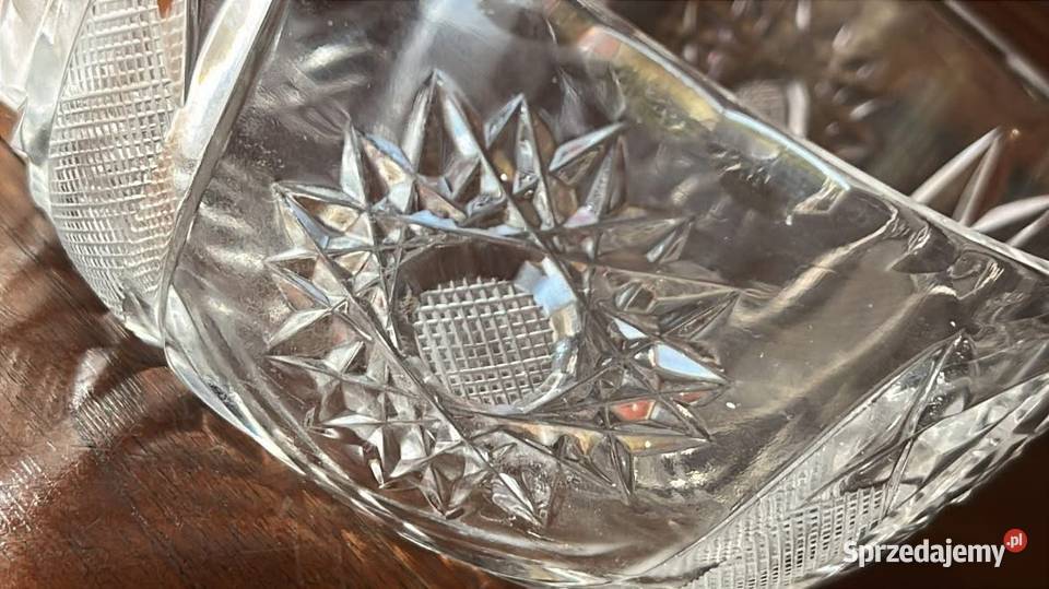 Kryształowa miseczka do deserów słodyczy dipów Gdańsk sprzedam