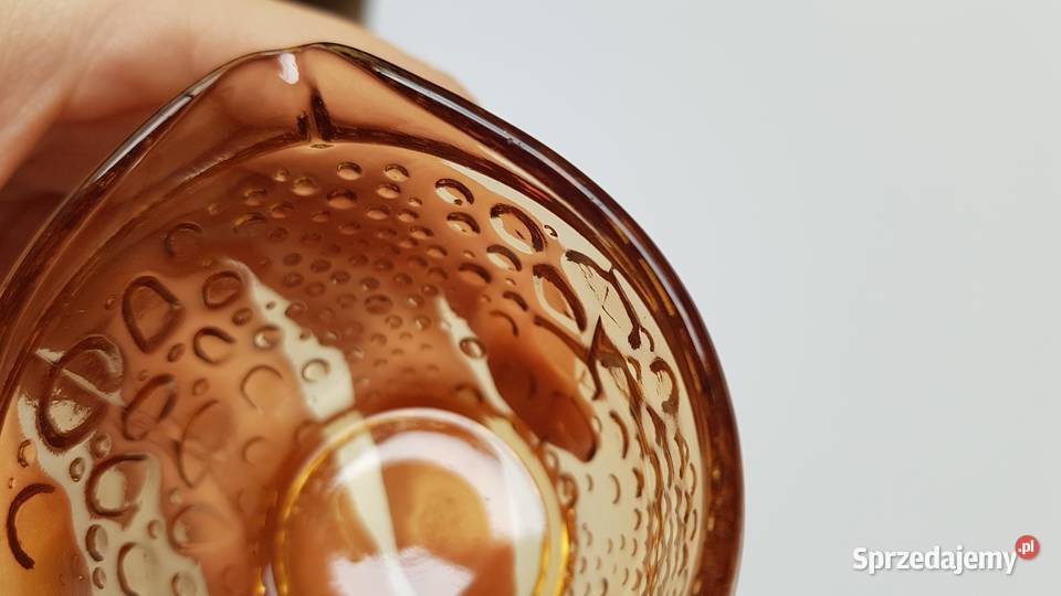 Mlecznik Kocie Łby Ząbkowice kolorowe szkło PRL Porcelana i szkło Dąbrowa Górnicza