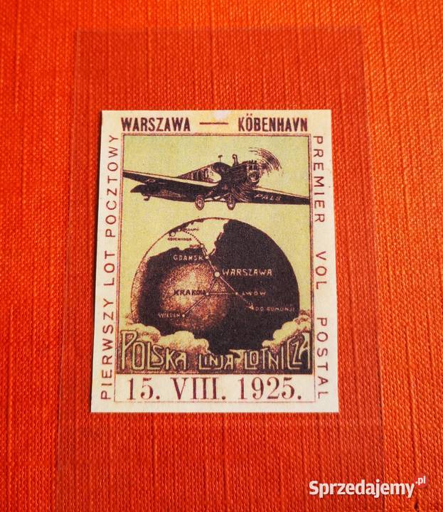 Winietka Nalepka Polska Linia Lotnicza 1925 Gorzów Wielkopolski