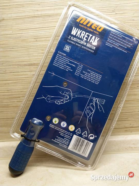 NAJTANIEJ Wkrętak z Elastycznym Grotem 31el Bity Zabrze