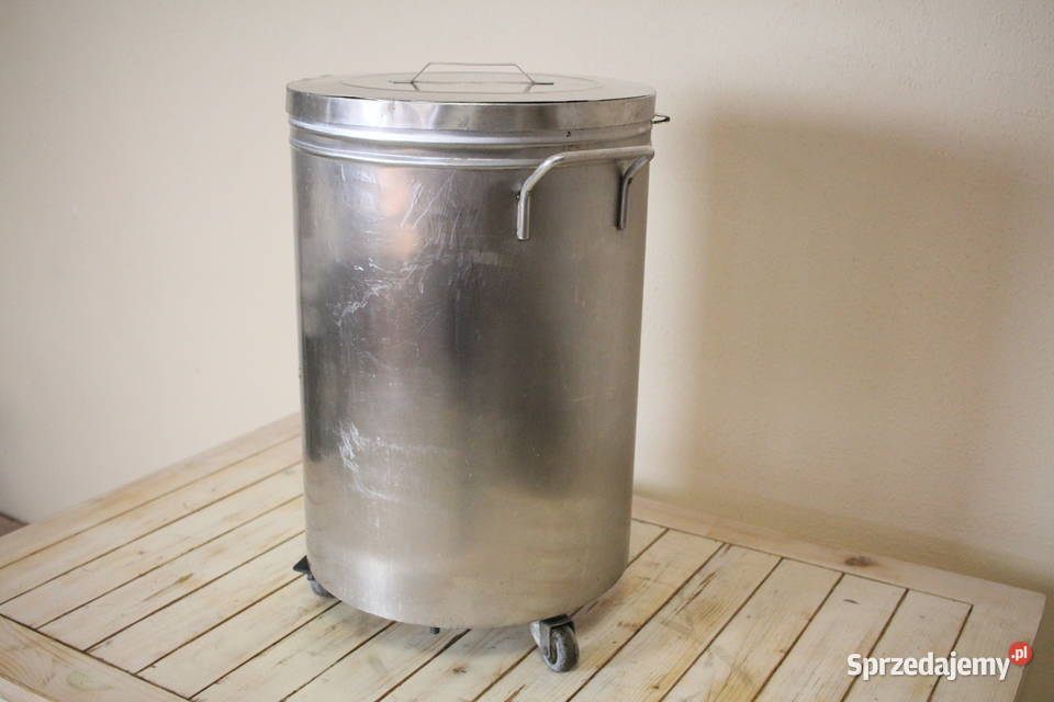 Kosz na odpadkizlewki gastronomiczny na kółkach Pszczyna