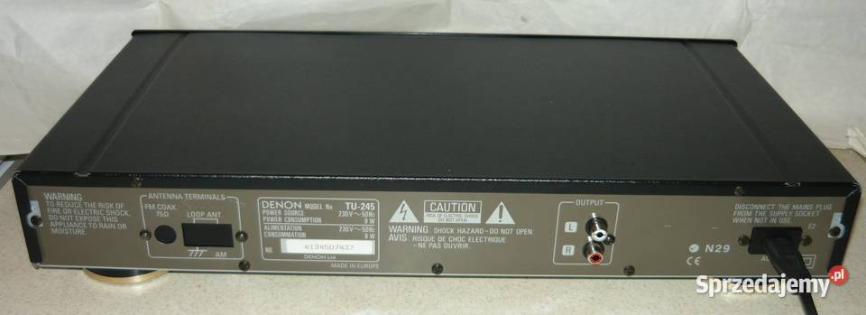 Analizator DENON Korektor Wskaźnik poziomu wielkopolskie