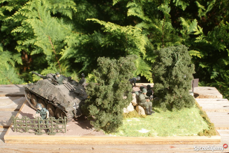 Diorama makieta militarna oddział osłaniający Warszawa