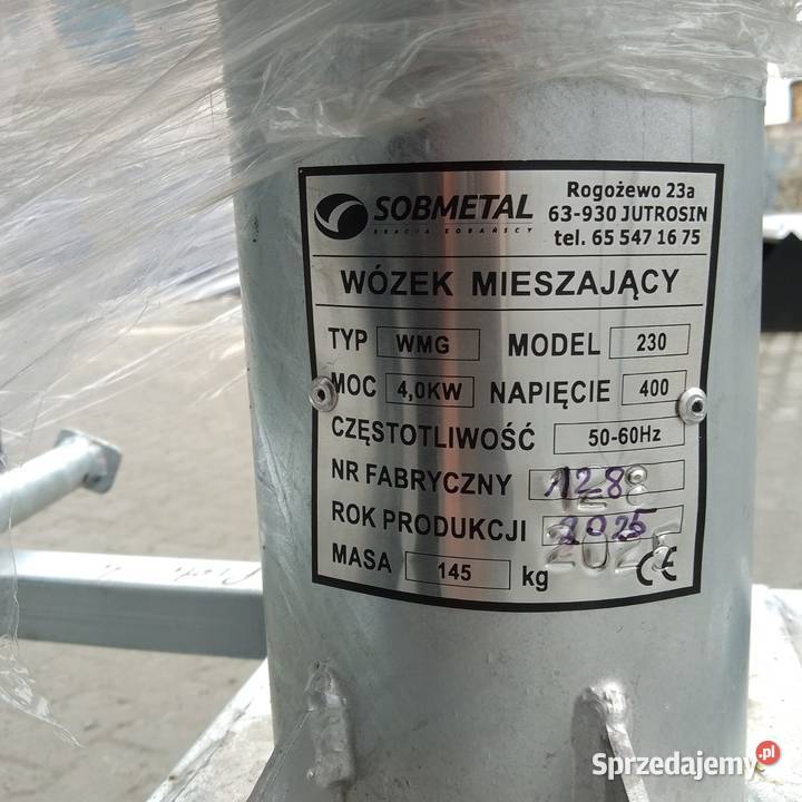 Mieszadło do gnojowicy podrusztowe wózek Do hodowli zwierząt Krotoszyn