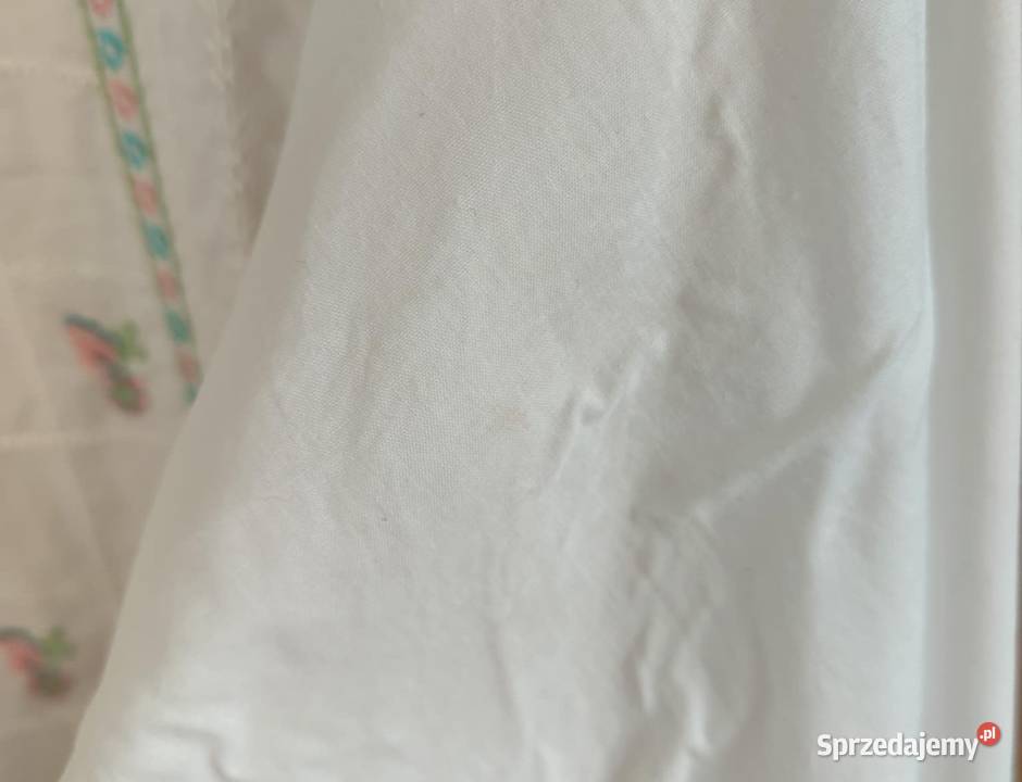 Długa biała tunika orientalna XXL 44 bawełna Szczecin