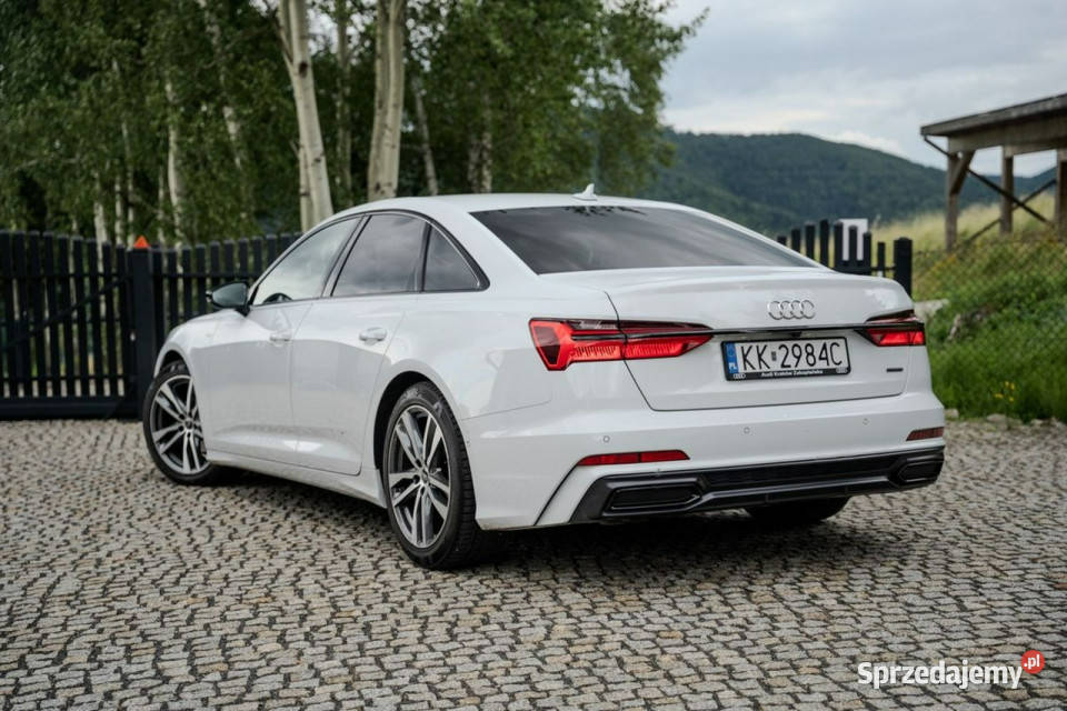 Audi A6 Limousine S Line Quattro Gletscherweiss isofix Kraków