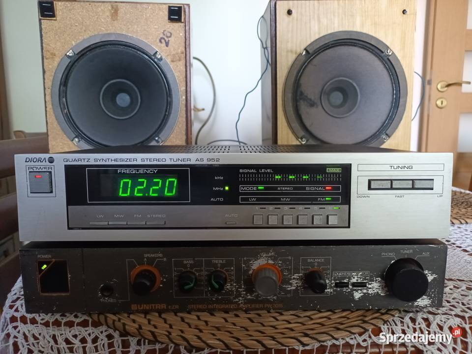 Tuner Unitra Diora AS 952 przestrojony 88108 FM