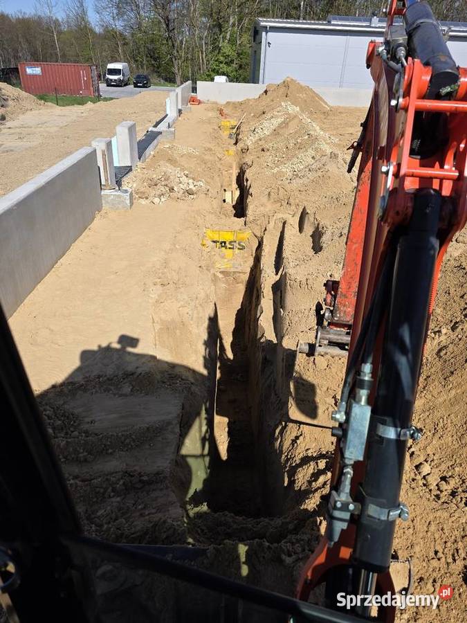 Usługi mini koparką koparka mała mini ładowarka Katowice ogród