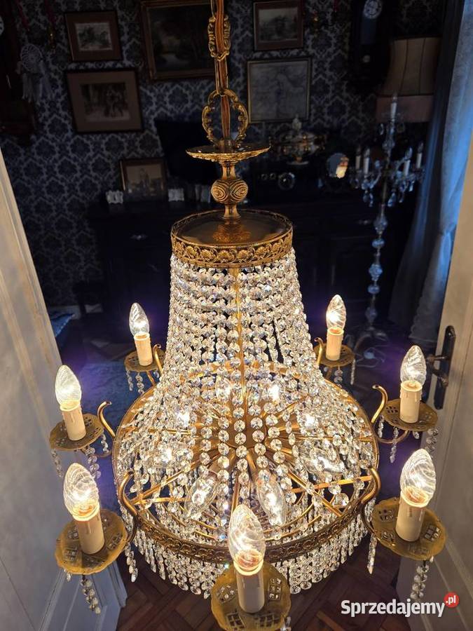 Pałacowy Kryształowy Żyrandol Kalisz