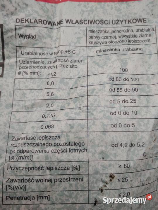 Asfalt na zimno masa bitumiczna w workach do Kwidzyn