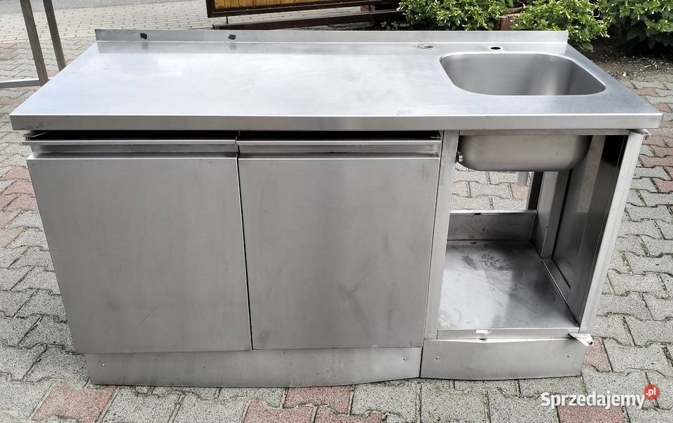 Zlew gastronomiczny zabudowany 151x65x90 wielkopolskie Słupia Kapitulna sprzedam