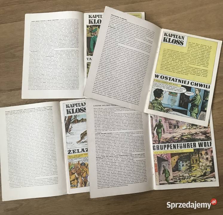 Wybrane zeszyty komiksu Kapitan Kloss Komiksy lubelskie Dęblin