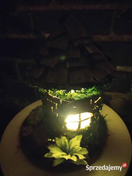 Dekoracja stołu lampka nocna chatka wróżki Wrocław