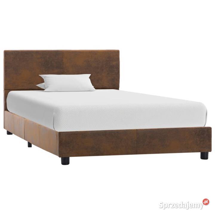 vidaXL Rama łóżka, brązowa, sztuczna 284780