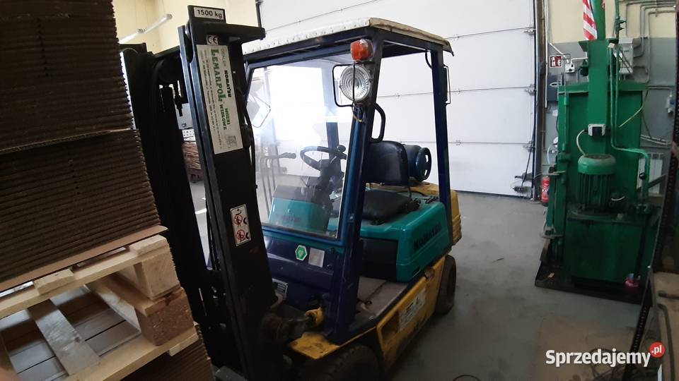 Wózek widłowy 15t Komatsu benzgaz Sprzedam łódzkie