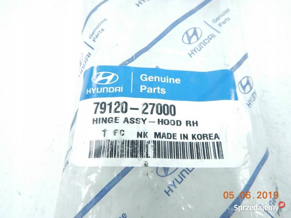 ZAWIAS MASKI PRAWY HYUNDAI TIBURON 9701 ASO osobowe sprzedam