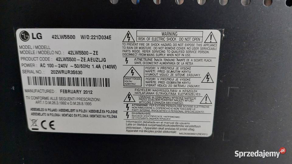 Telewizor LED LG Cinema 3D Smart TV 42LW5500 Euro dolnośląskie Wrocław