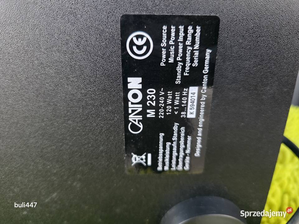canton m230 aktywny subwoofer Słuchawki i głośniki Chełm Śląski