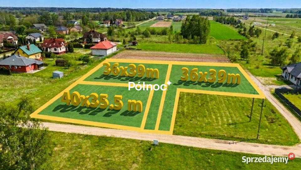 3 działki pod zabudowę mieszkaniową i usługi Czosnówka sprzedam