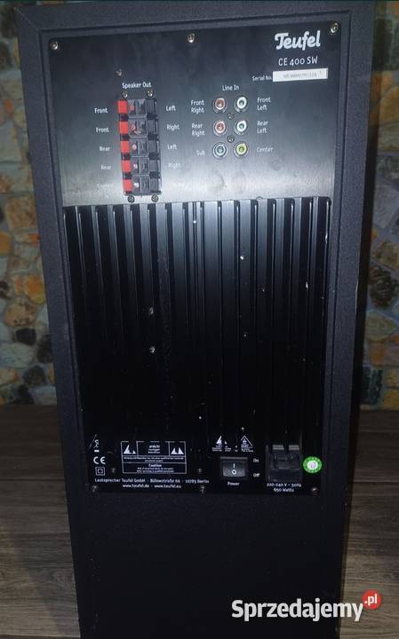 Subwoofer 650watt z wzmacniaczem Teufel Słuchawki i głośniki Michałów