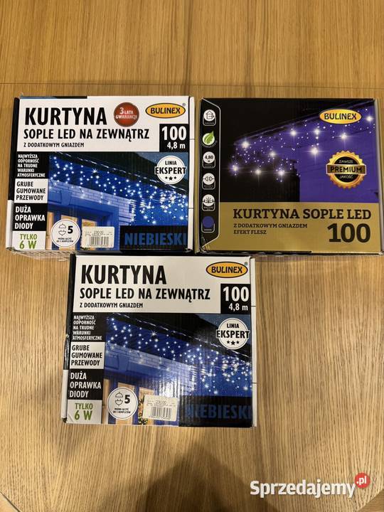 Kurtyna Niebieska Sople LED Bulinex Mielec