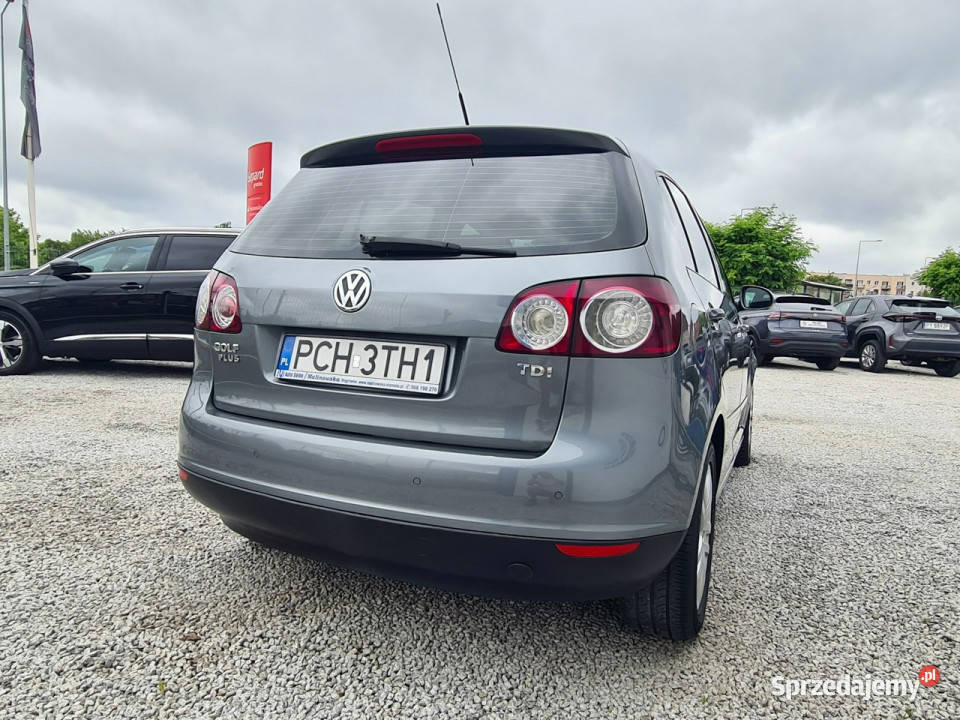 Volkswagen Golf Plus 19 TDI 105 Klimatronik PDC szary Wągrowiec sprzedam