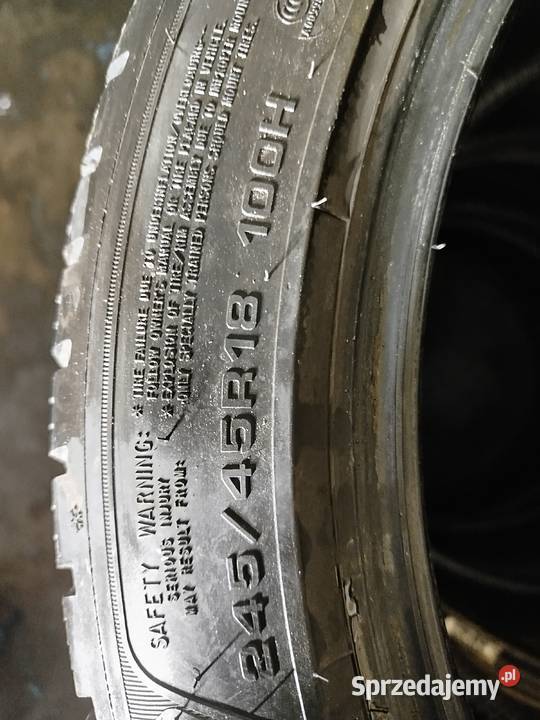 A338 Opony uzywane zimowe 2454518 Goodyear 18cale Bąków sprzedam
