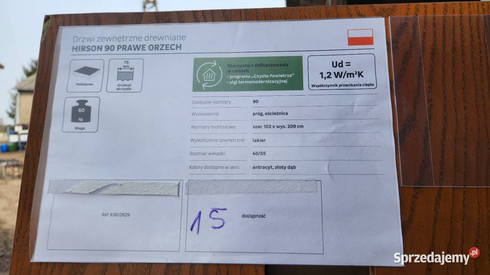 Drzwi zewnętrzne 15 Toruń