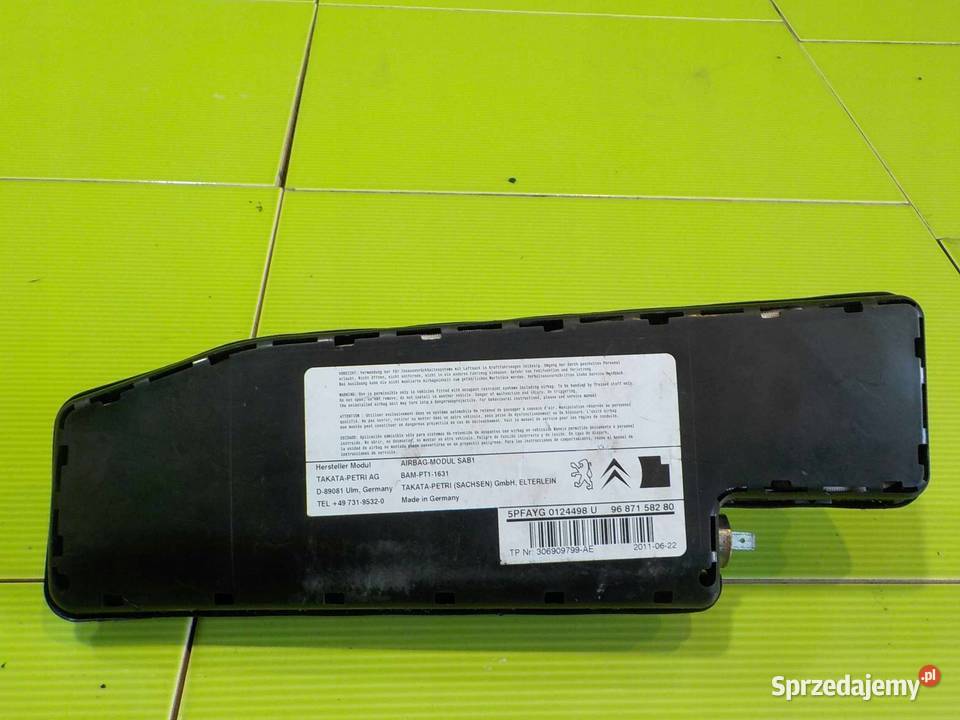 DS4 11r AIRBAG poduszka fotela prawa 9687158280 Suków