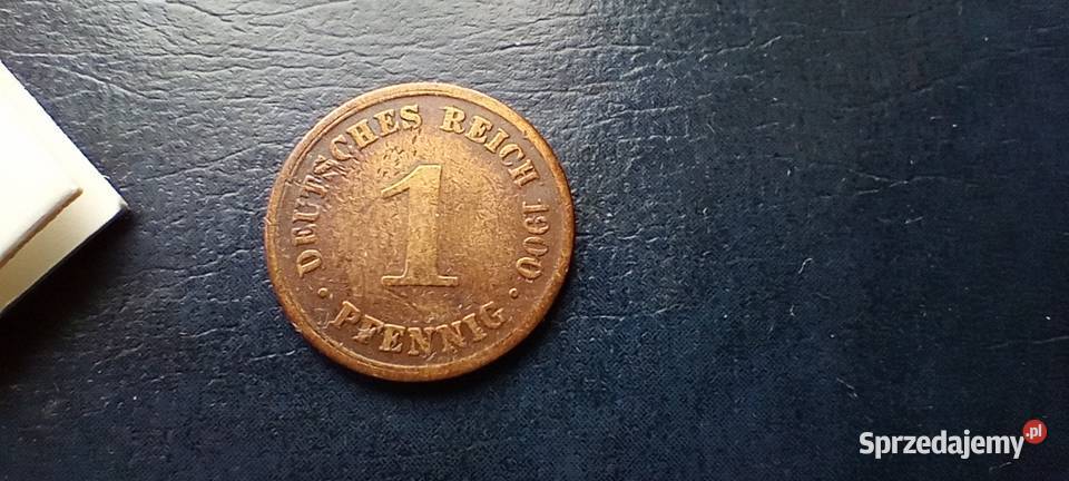 Stare monety 1 fenig 1900 A Niemcy